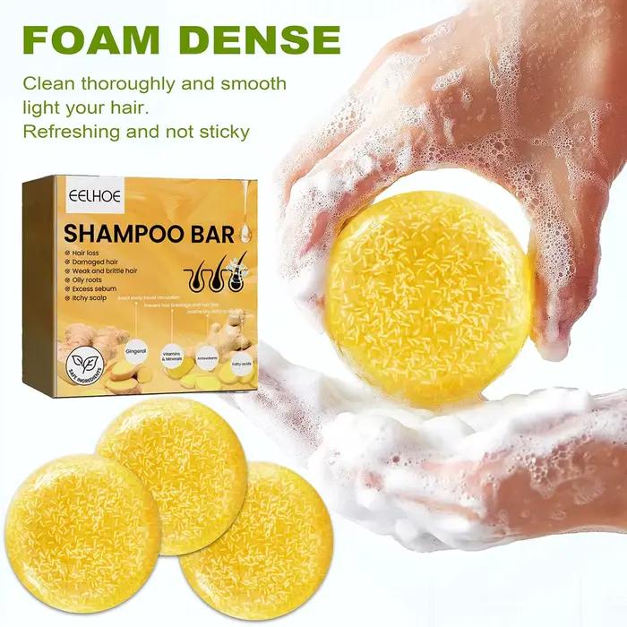 Shampooing solide au gingembre