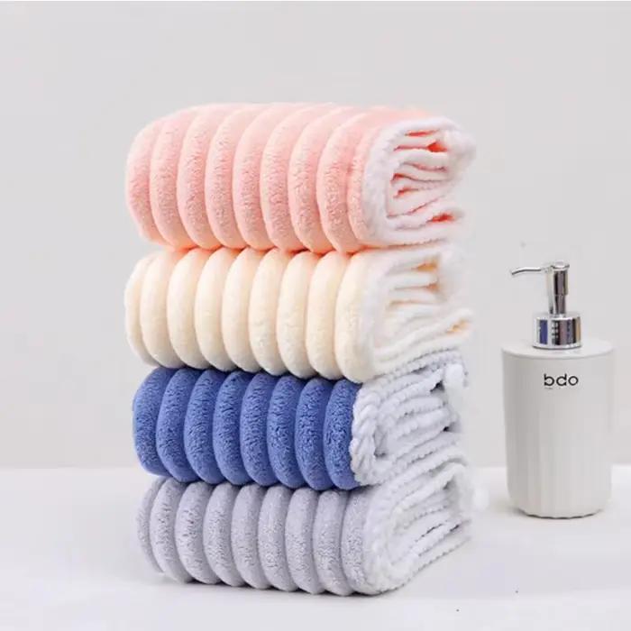 Bonnet de cheveux secs en velours bonbon, serviette absorbante épaisse à séchage rapide en velours corail pour femmes, serviette bandeau, serviette pour cheveux secs