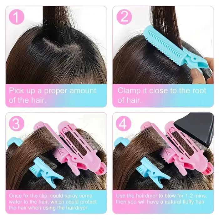 Pince à friser les franges moelleuses pour racine de cheveux