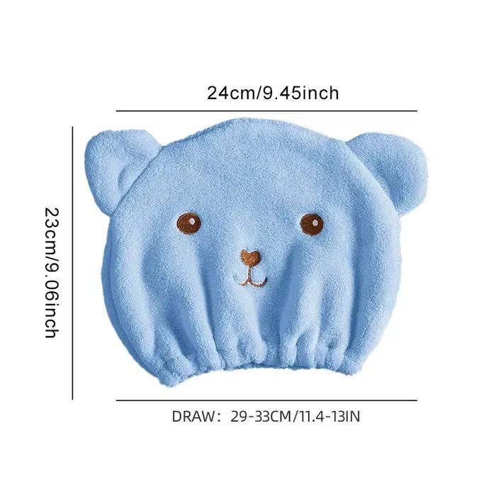 Bonnet pour cheveux secs pour femmes – Microfibre épaisse douce et absorbante