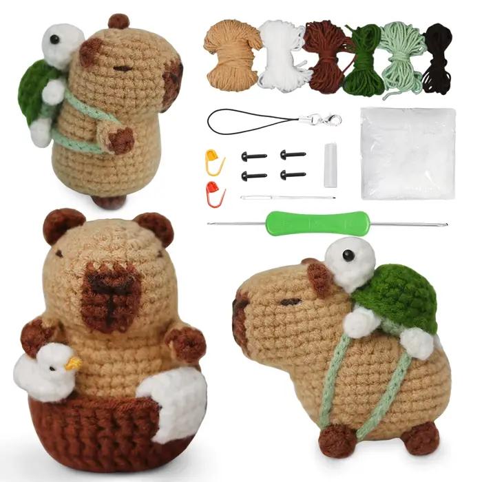 Kit de crochet capybara