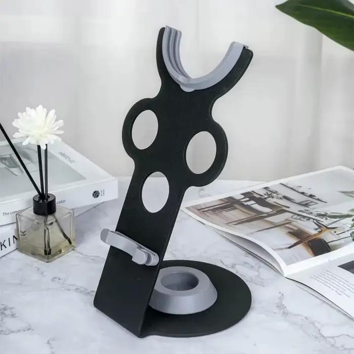 Support de séchoir à cheveux vertical en métal pour table