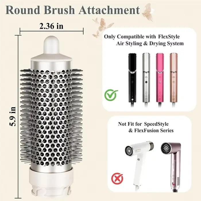 Fixation de brosse ronde pour outil de coiffure Shark Flexstyle