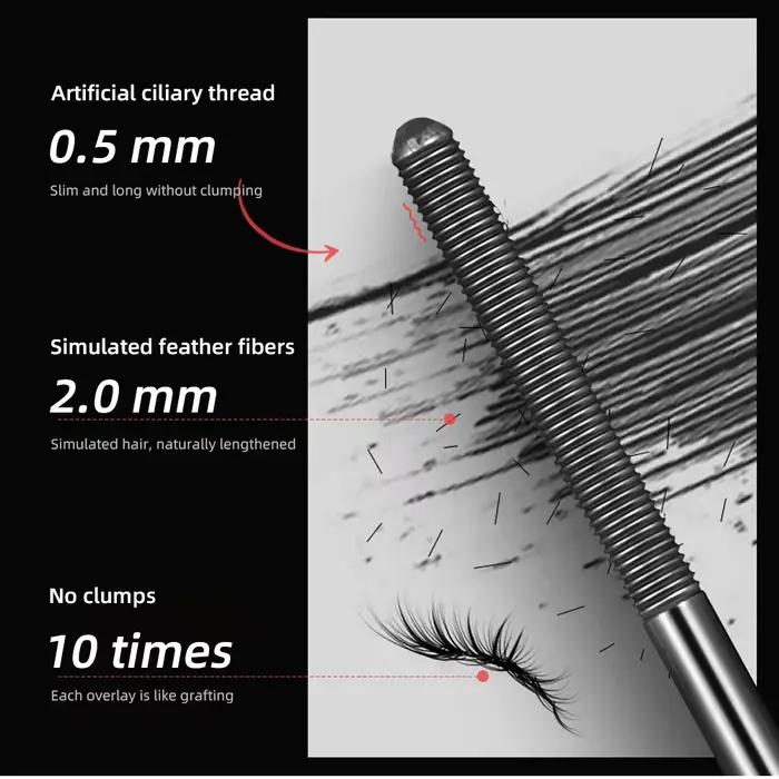 Mascara à cils en fer métallique