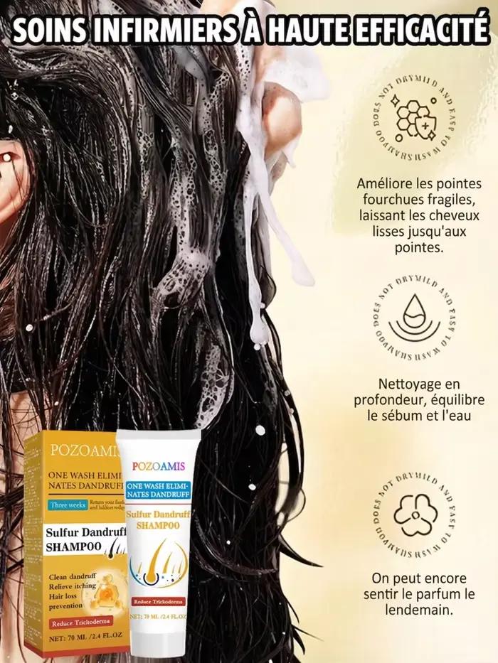 Shampoo antipelliculaire au soufre pour tous types de cheveux