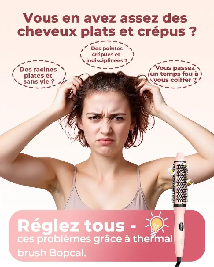 Brosse thermique Bopcal 3 en 1