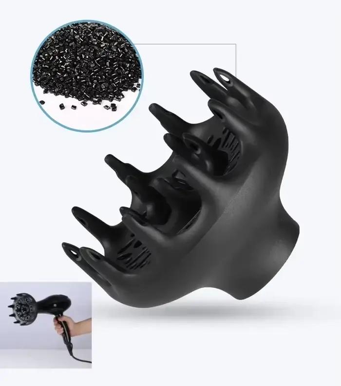 Accessoire de coiffure universel pour sèche-cheveux, pour cheveux bouclés de 4,3 à 4,6 cm, pour un style bouclé, un coiffage lâche et un effet volumineux, outil de salon