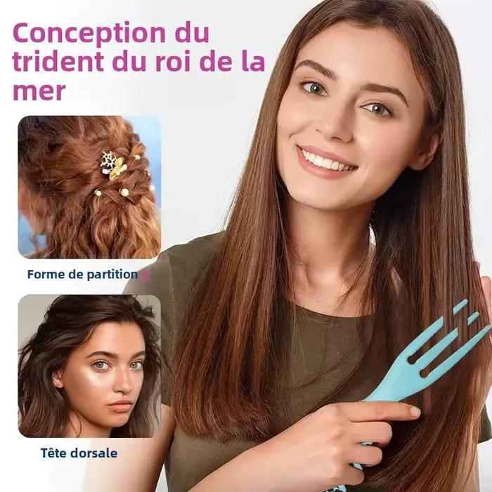 Brosse à cheveux démêlante bouclée douce