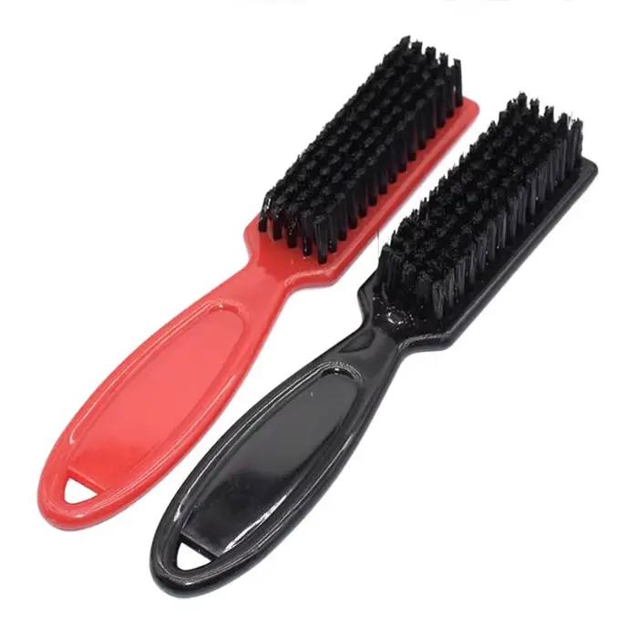 Brosse à Barbe Noire Professionnelle en Forme de Tête d'Huile