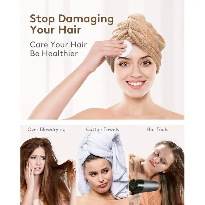 Serviette de séchage de cheveux