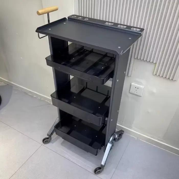 Armoire de rangement pour outils de coiffure double face pour salon