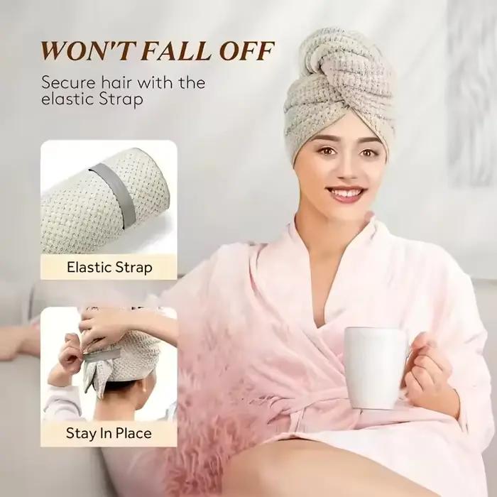 Grande serviette de séchage de cheveux