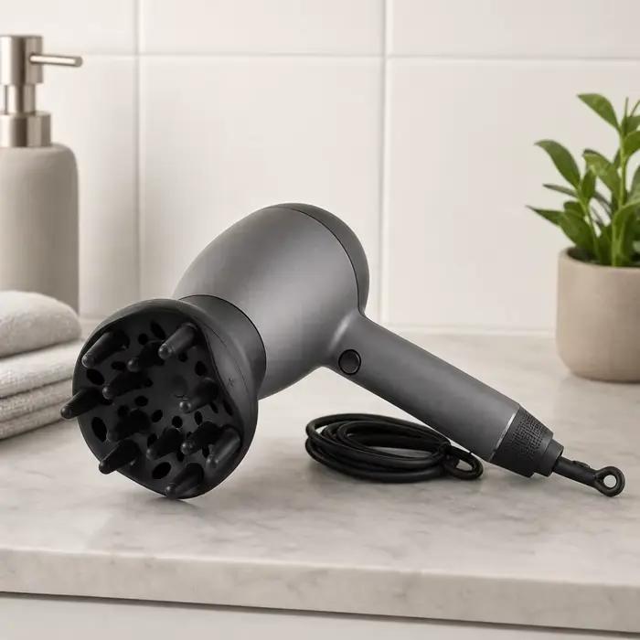 Diffuseur universel pour sèche-cheveux de couleur noire
