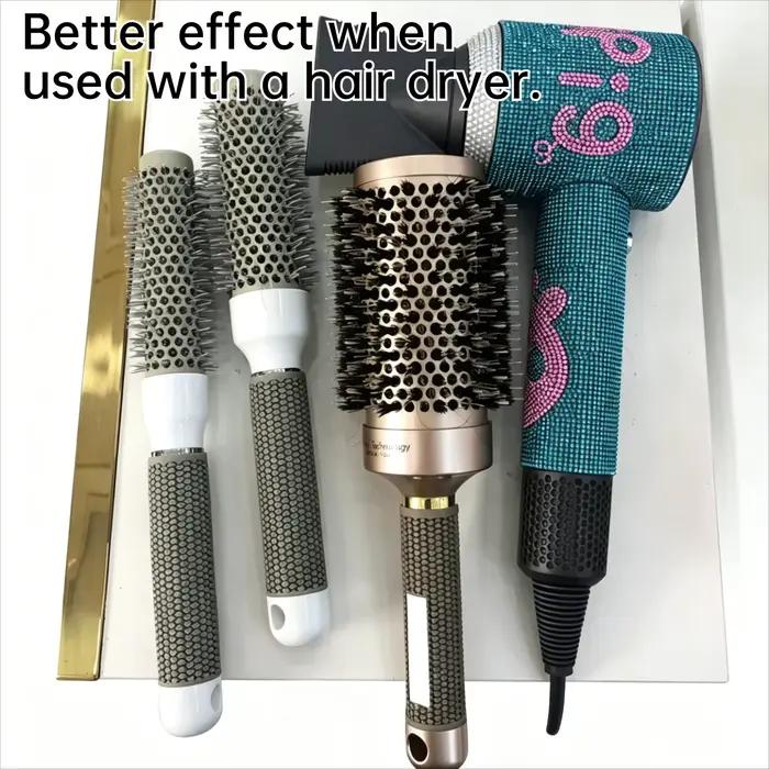 Brosse coiffante à air chaud multifonctionnelle professionnelle : lissage rapide