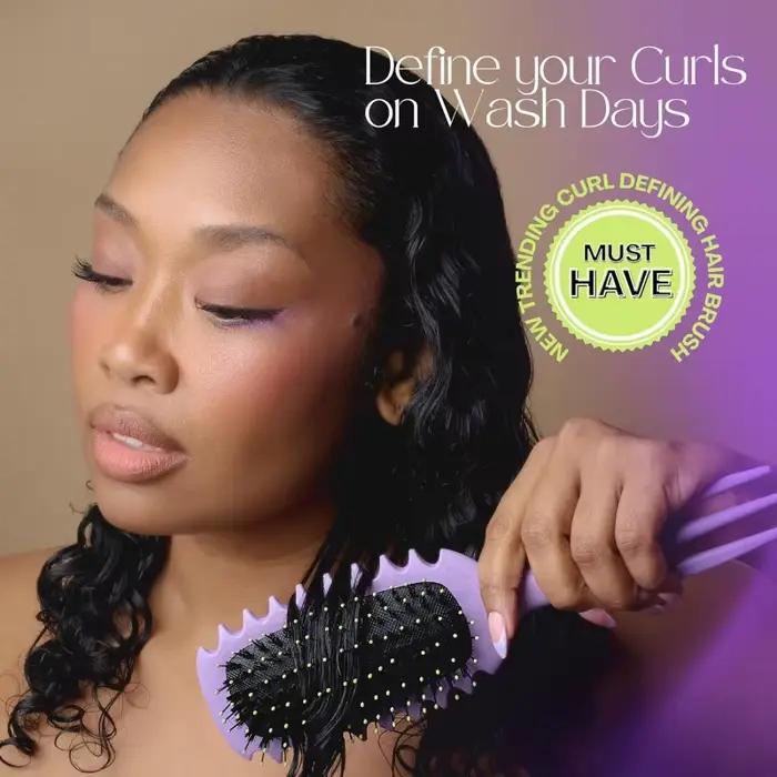 Brosse de coiffage professionnelle pour cheveux bouclés