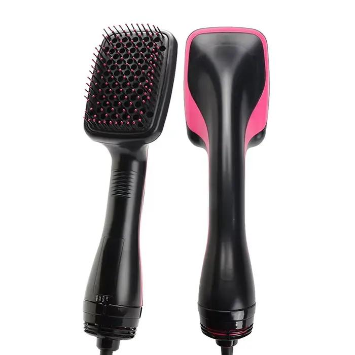 Sèche-cheveux brosse à Air chaud Styler et volumateur lisseur de cheveux bigoudi peigne rouleau une étape électrique Ion