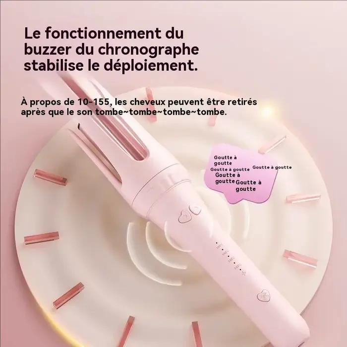 Fer à friser les cheveux 32mm bigoudi baguette professionnelle pinces bouclées en céramique électrique Salon outil de coiffure petit fer à sertir