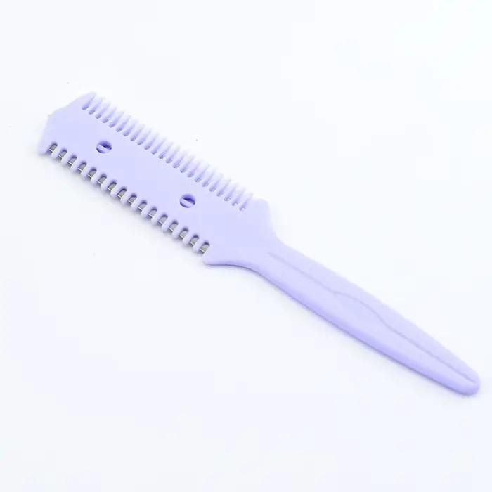 Brosse amincissante pour cheveux, peigne de rasoir pour barbier, outil de coiffure, lames de rasage, Salon de beauté, maison