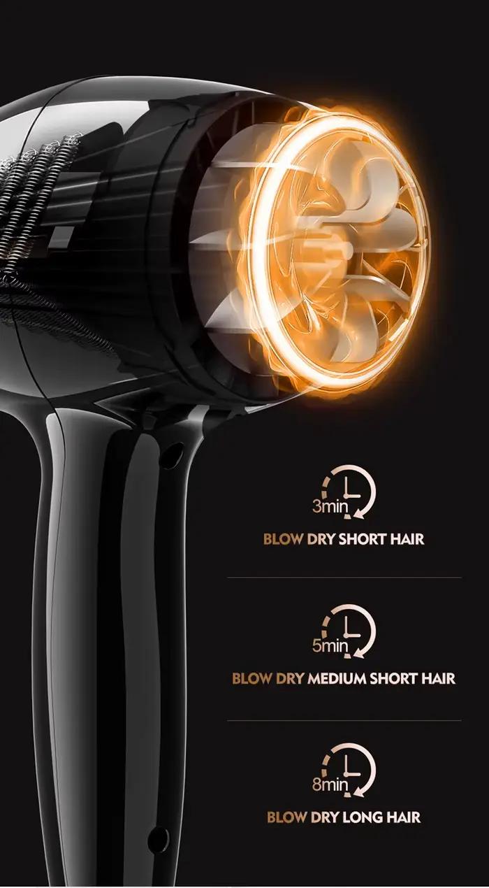 Sèche-cheveux professionnel 220V 2200W