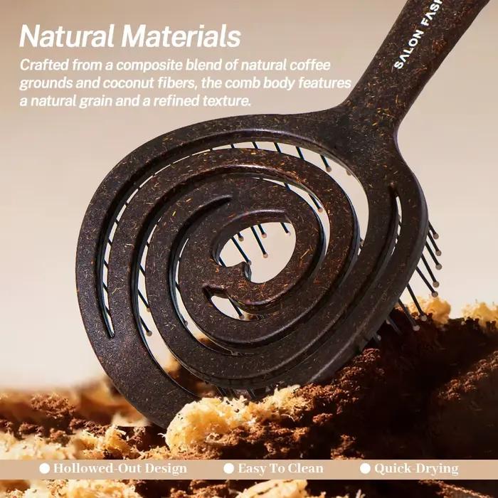 Brosse à cheveux en poils de sanglier