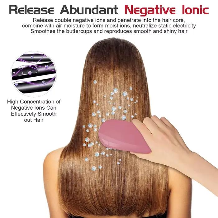 Brosse à cheveux ionique démêlante