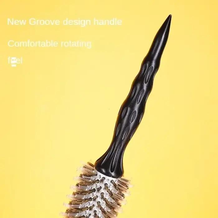 Brosse professionnelle de coiffure à poils de sanglier