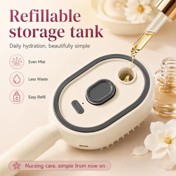 Brosse à vapeur électrique pour cheveux