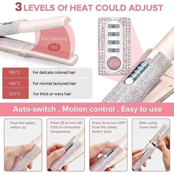 Lisseur électrique USB 2 en 1