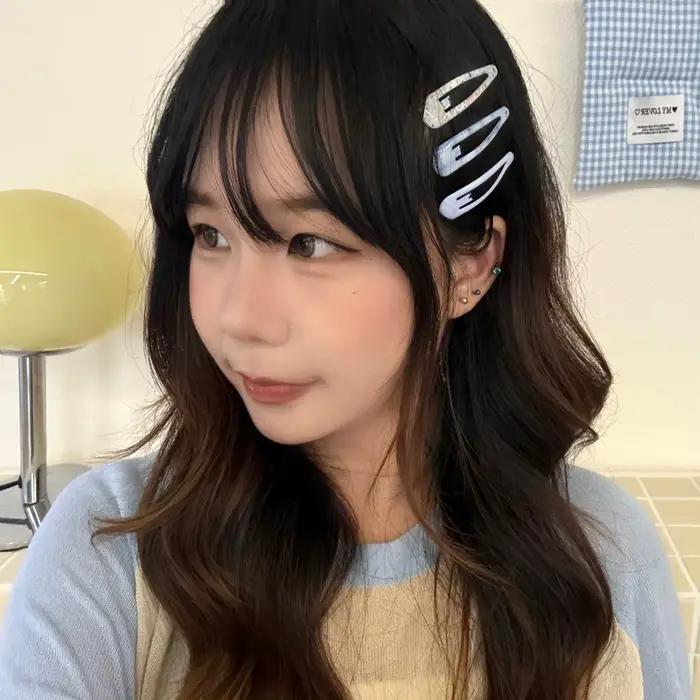 Épingle à cheveux florale style Ins