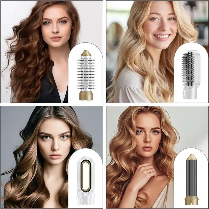 Ensemble de coiffage 5-en-1 Dyso Air : sèche-cheveux, lisseur, peigne à air chaud, outils et équipements de coiffure professionnels, cadeau