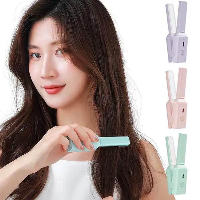 Mini lisseur portable USB mignon pour cheveux raides
