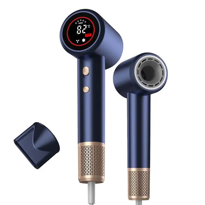 Sèche-cheveux portable à ions négatifs haute vitesse pour usage domestique