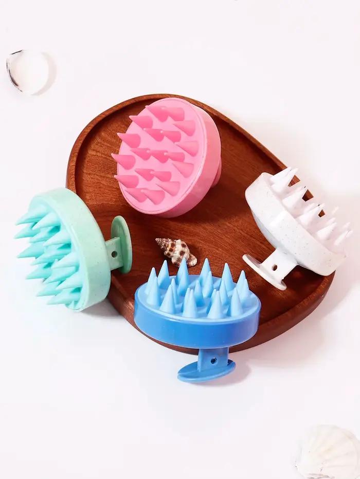 Brosse à cheveux, peigne de massage du cuir chevel en silicone