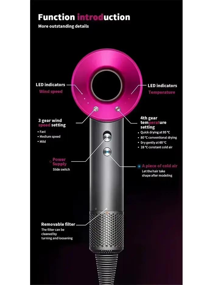 Sèche-cheveux professionnel 5 en 1