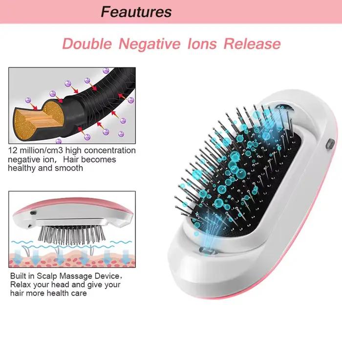Brosse à cheveux ionique démêlante