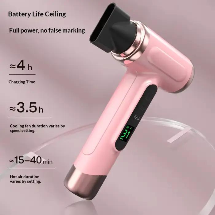 Sèche-cheveux sans fil rechargeable par USB portable pour dortoirs