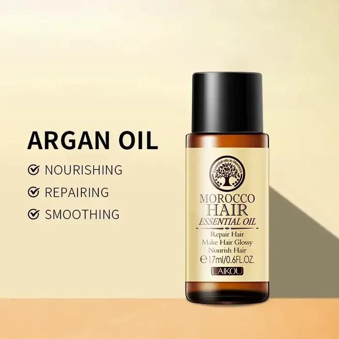 Huile essentielle d'argan pure marocaine pour les types de cheveux secs