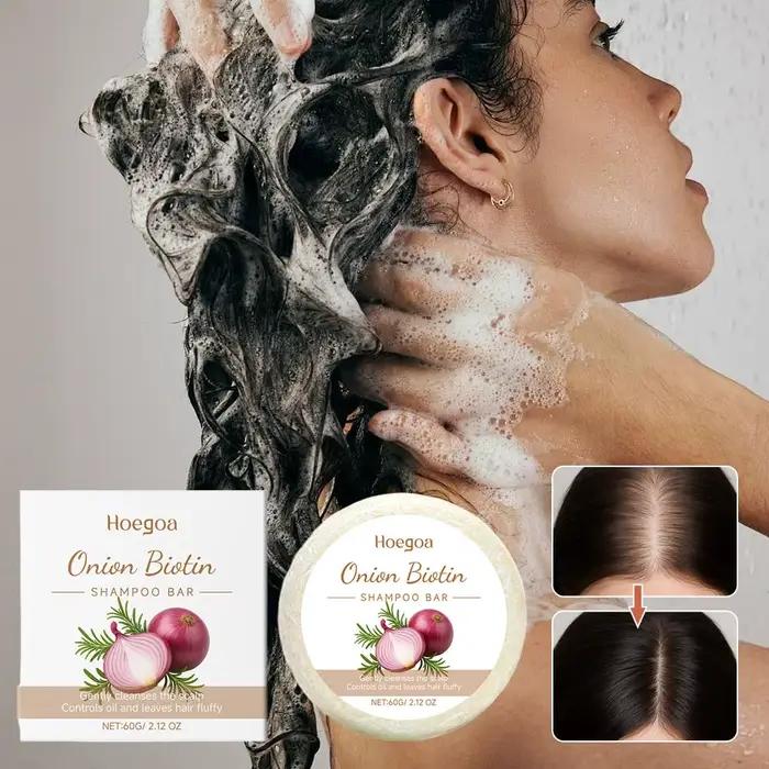 Shampoing à la biotine à l'oignon