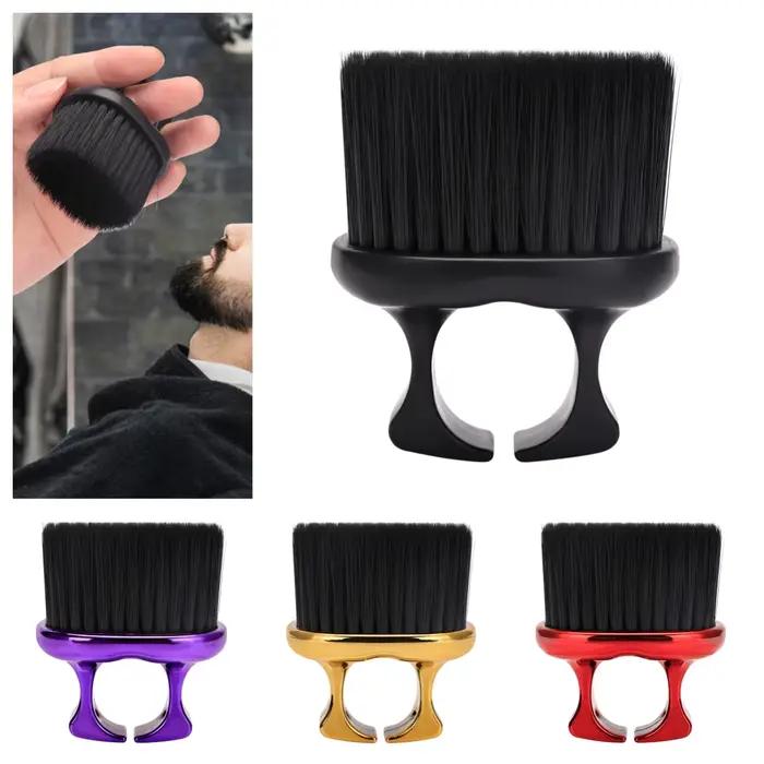 Coiffeur cou Duster brosses professionnel doigt brosse barbier coupe propre