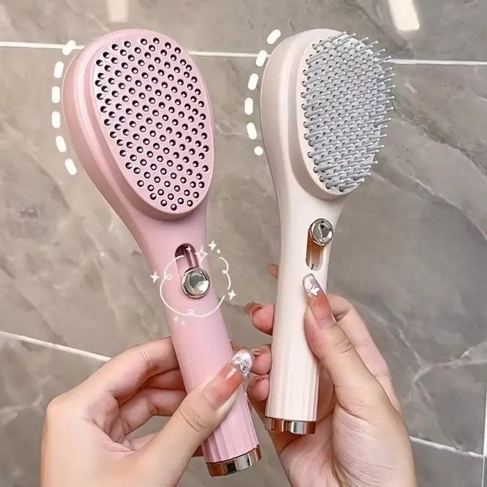 Brosse à cheveux autonettoyante antistatique