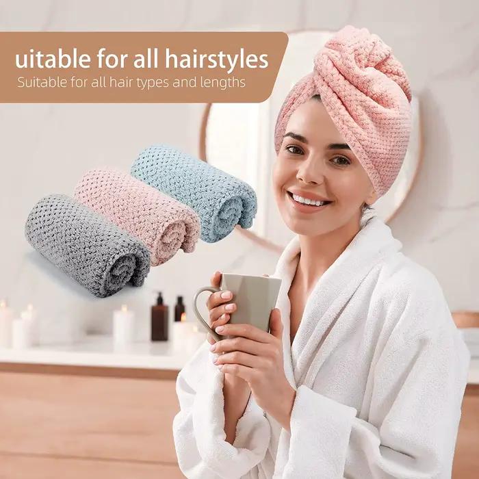Serviette pour cheveux secs pour femmes (bonnet