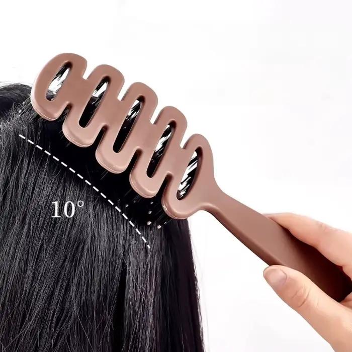 Brosse à cheveux en poils de sanglier