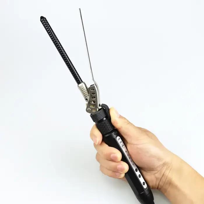 Mini fer à boucler rotatif 7 mm pour cheveux courts