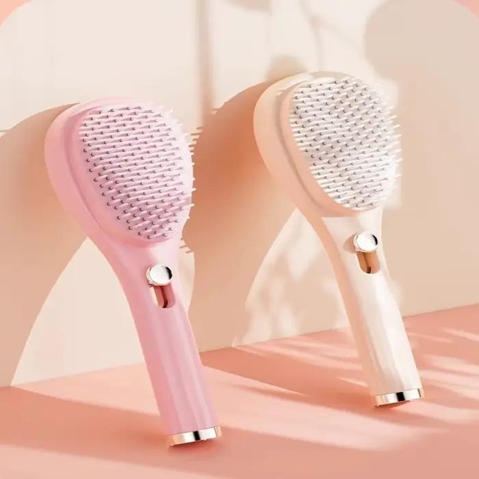Brosse à cheveux autonettoyante antistatique