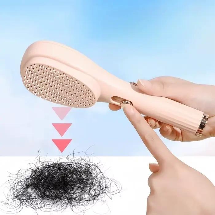Brosse à cheveux autonettoyante antistatique