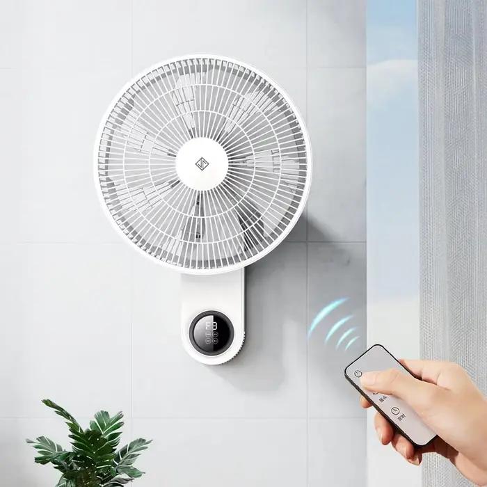 JIPIN 220V 50W contrôle tactile Intelligent grand Volume d'air Double ventilateur mural 15 ou 7 palettes rotatives 3
