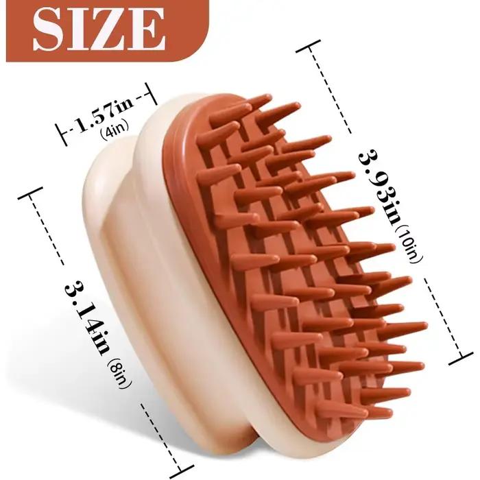 Brosse de massage du cuir chevelu pour le shampoing - Poils en silicone doux pour la croissance des cheveux