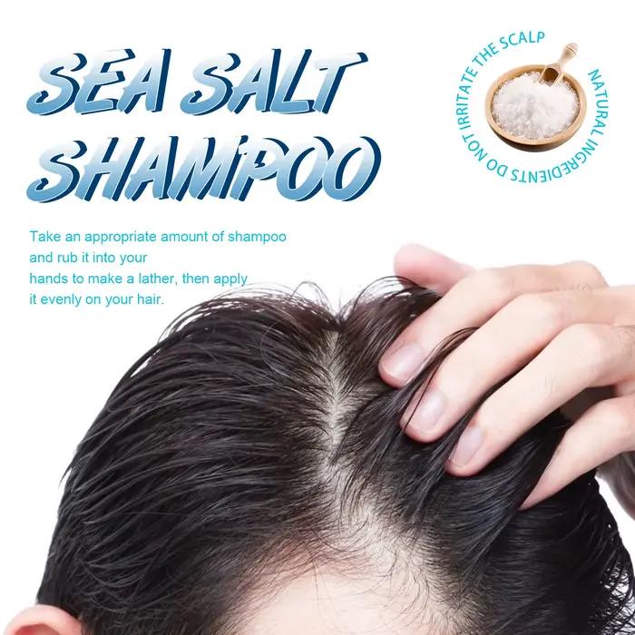 Shampooing anti-chute de cheveux au sel de mer