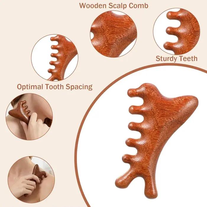 Peigne de massage Gua Sha pour la tête