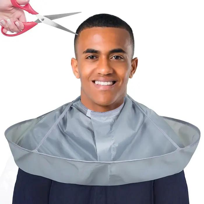 Cape de coiffure pliable de 60 mm de diamètre pour adultes, bavette de coupe et de rasage, outils de coiffure pour stylistes et coiffeurs